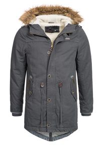INDICODE JEANS, Herren Winterparka, Dunkelgrau