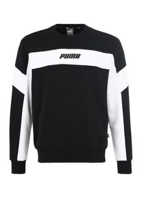 Puma, Herren Sweatshirt 'Rebel Crew TR', Schwarz / Wei&szlig;