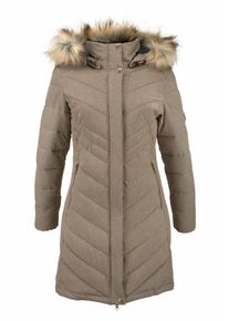 Polarino, Damen Steppjacke, Braunmeliert