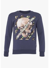PLUS EIGHTEEN, Herren Sweatshirt, Dunkellila