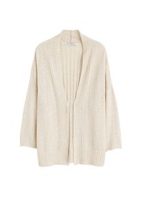 Violeta by Mango, Damen Strickjacke 'Sandra', Nude
