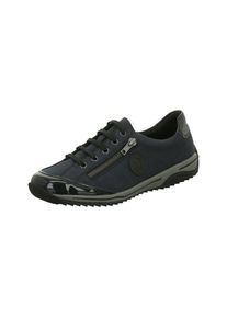 Rieker, Damen Schn&uuml;rschuhe, Marine / Schwarz
