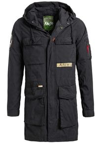 Khujo, Herren Parka FARIN, Schwarz
