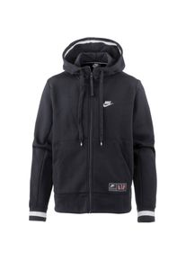 Nike Sportswear, Herren Sweatjacke 'Nike Air', Schwarz / Weiß