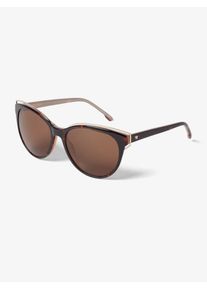 Tom Tailor, Damen Sonnenbrille, Dunkelbraun / Rosegold