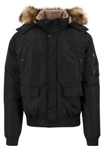 Urban Classics, Herren Jacke, Braunmeliert / Schwarz