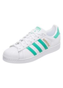 adidas originals, Herren Sneaker 'Superstar', Mint / Wei&szlig;