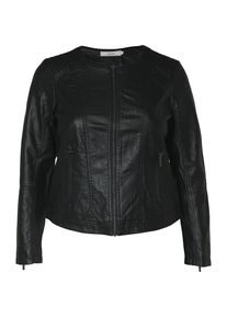 ZIZZI, Damen Jacke 'Imitated leather jacket', Schwarz