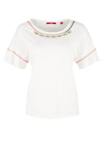 s.Oliver RED LABEL, Damen Oversize-Shirt, Mischfarben / Wei&szlig;