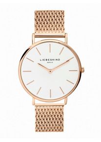 Liebeskind Berlin, Damen Quarzuhr 'LT-0155-MQ', Rosegold / Weiß