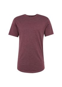 Only & Sons Only & Sons, Herren T-Shirt 'onsMATT LONGY MELANGE SS TEE', Aubergine