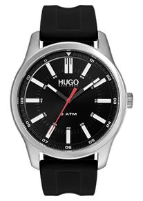 Hugo, Herren Uhr '1530078', Schwarz / Silber / Wei&szlig;