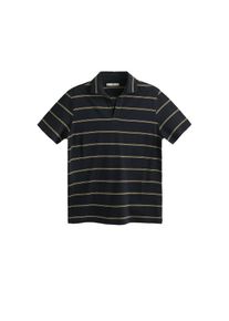 Mango Man, Herren Poloshirt 'Izimiro', Navy / Bronze / Wei&szlig;