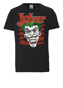 logoshirt, Herren T-Shirt 'Joker - Batman', Grün / Rot / Schwarz