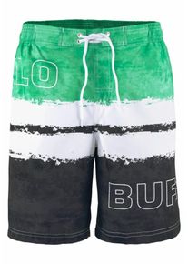 Buffalo, Herren Badeshorts, Gr&uuml;n / Schwarz