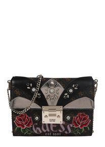 Guess, Damen Tasche 'ALBA', Braun / Schwarz