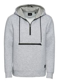 Only & Sons Only & Sons, Herren Sweatshirt 'onsGABE SCUBA SWEAT HOOD EXP', Grau / Schwarz
