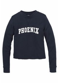 Arizona, M&auml;dchen Langarmshirt, Kobaltblau / Wei&szlig;