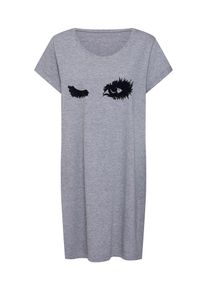 Hunkemöller Hunkemöller, Damen Nachthemd 'Schlaf-T-Shirt Wink', Grau
