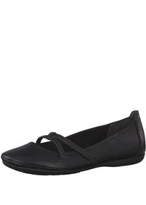 Tamaris, Damen Ballerina, Schwarz