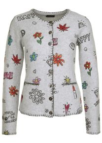 grace, Damen Strickjacke, Grau / Mischfarben