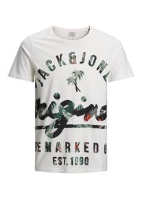 Jack & Jones JACK & JONES, Herren T-Shirt, Dunkelgrün / Weiß