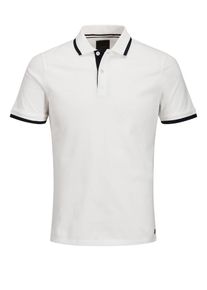 PRODUKT, Herren Klassisches Poloshirt, Schwarz / Weiß