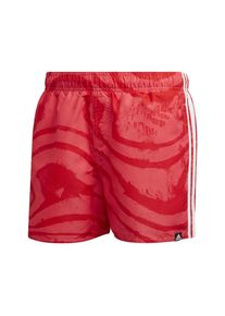 adidas Performance, Herren Badeshorts '3 Streifen', Rot / Pastellrot