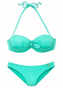 Lascana, Damen Bügel-Bandeau-Bikini, Türkis