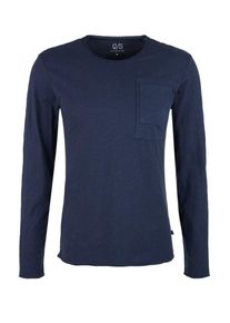 Q/S Designed By, Herren Longsleeve, Dunkelblau