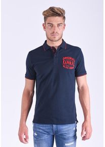 Kaporal5 Kaporal, Herren Poloshirt Bambi mit sportlichem Marken-Motiv, Blau