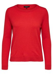 Selected Femme, Damen Strickpullover, Hellrot