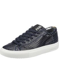 P448, Damen Sneakers, Dunkelblau / Gold / Schwarz / Weiß