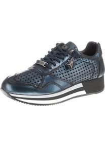 CETTI, Damen Sneakers, Himmelblau / Schwarz / Silber / Wei&szlig;