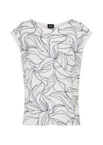 s.Oliver BLACK LABEL, Damen Shirt, Schwarz / Wei&szlig;