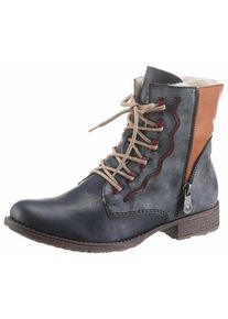 Rieker, Damen Winterstiefelette, Marine / Cognac