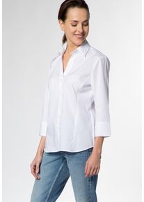 Eterna, Damen Dreiviertelarm Bluse 'MODERN CLASSIC', Weiß