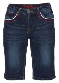 sheego Denim, Damen Jeansbermudas, Blue Denim