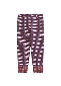 Violeta by Mango, Damen Hose 'Nalan4', Navy / Weinrot / Weiß