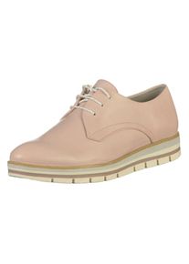 Marco Tozzi, Damen Schnürschuh aus Leder, Hellpink