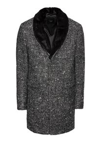Jack & Jones JACK & JONES, Herren Wollmantel 'JPRLEROY WOOL COAT', Schwarz