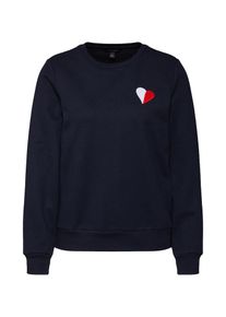 Banana Republic, Damen Sweatshirt 'LS CLASSIC HEART', Navy / Rot