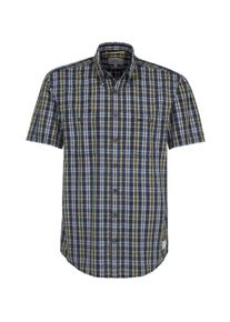 Camel Active, Herren Hemd, Marine / Curry / Wei&szlig;