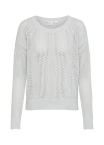 GAP, Damen Pullover 'SH OPEN STITCH PO', Hellgrau