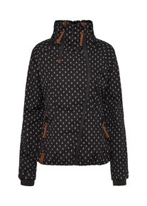 Naketano, Damen Jacke 'Rand der Gesellschaft', Rostbraun / Schwarz / Weiß