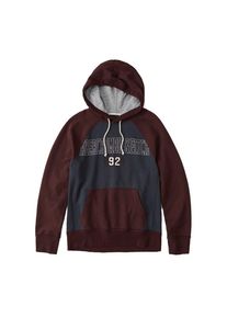 Abercrombie & Fitch Abercrombie & Fitch, Herren Sweatshirt 'DECONSTRUCT', Navy / Bordeaux
