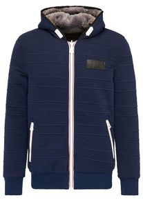 Dry Laundry Japan Dry Laundry, Herren Blouson, Taubenblau / Rot / Schwarz / Wei&szlig;