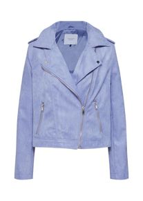 Jacqueline de Yong, Damen Jacke 'Inu Short Faux Suede', Blau