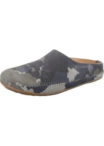 Haflinger, Damen Pantoffeln 'Softino', Rauchgrau / Dunkelgrau / Khaki