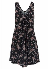 Lascana, Damen Strandkleid, Altrosa / Schwarz